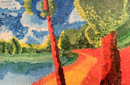 Create Every Day Pointillism Painting