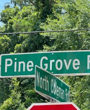 Pine Grove Road Street Sign