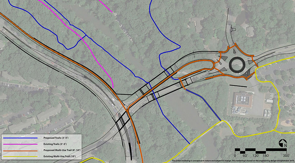 Trails and Connections Map